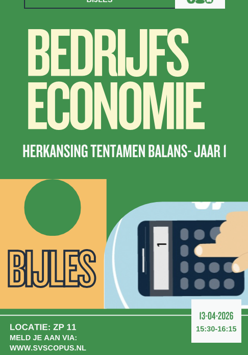 Bijles Herkansing Bedrijfseconomie - Jaar 1