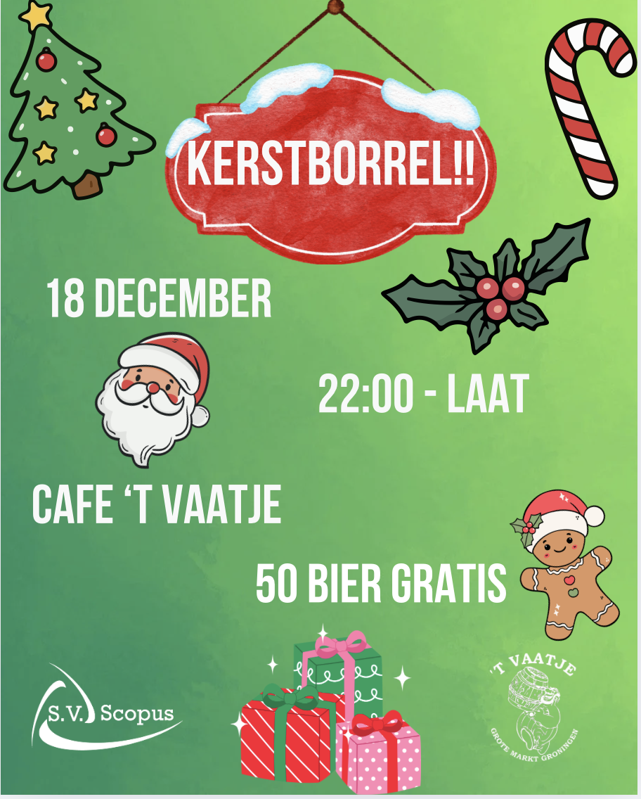 Kerstborrel! 🎄💚