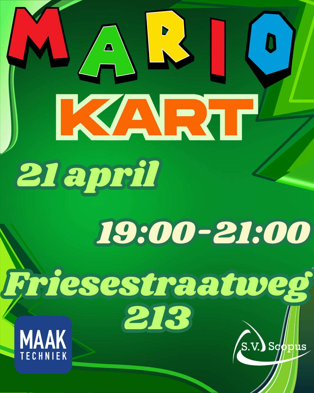 MAAK Mario kart borrel