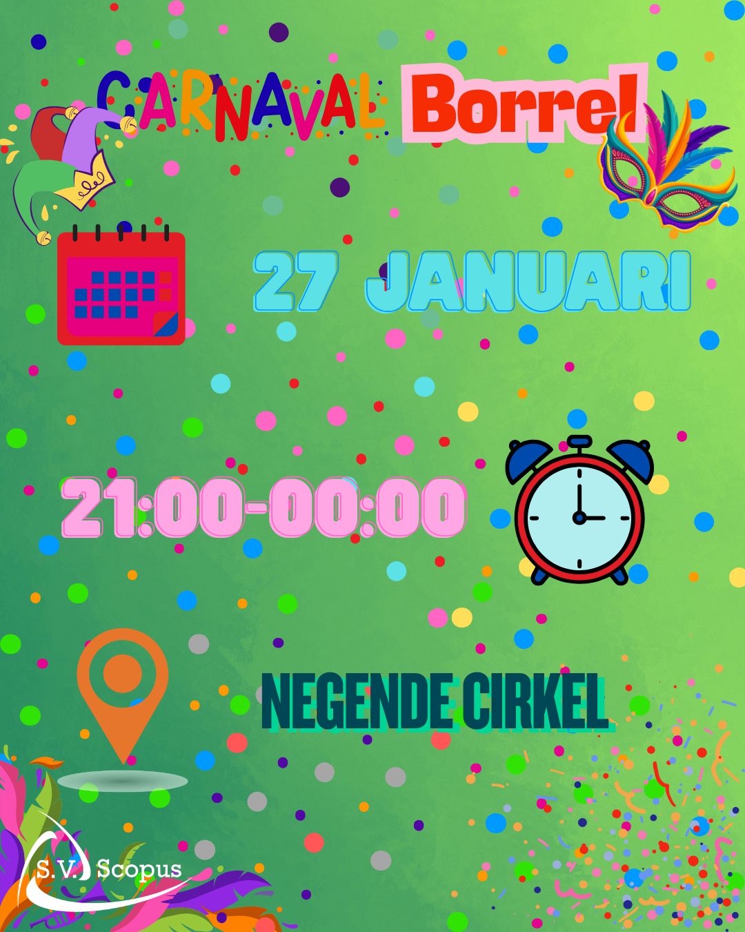 Carnaval borrel!!