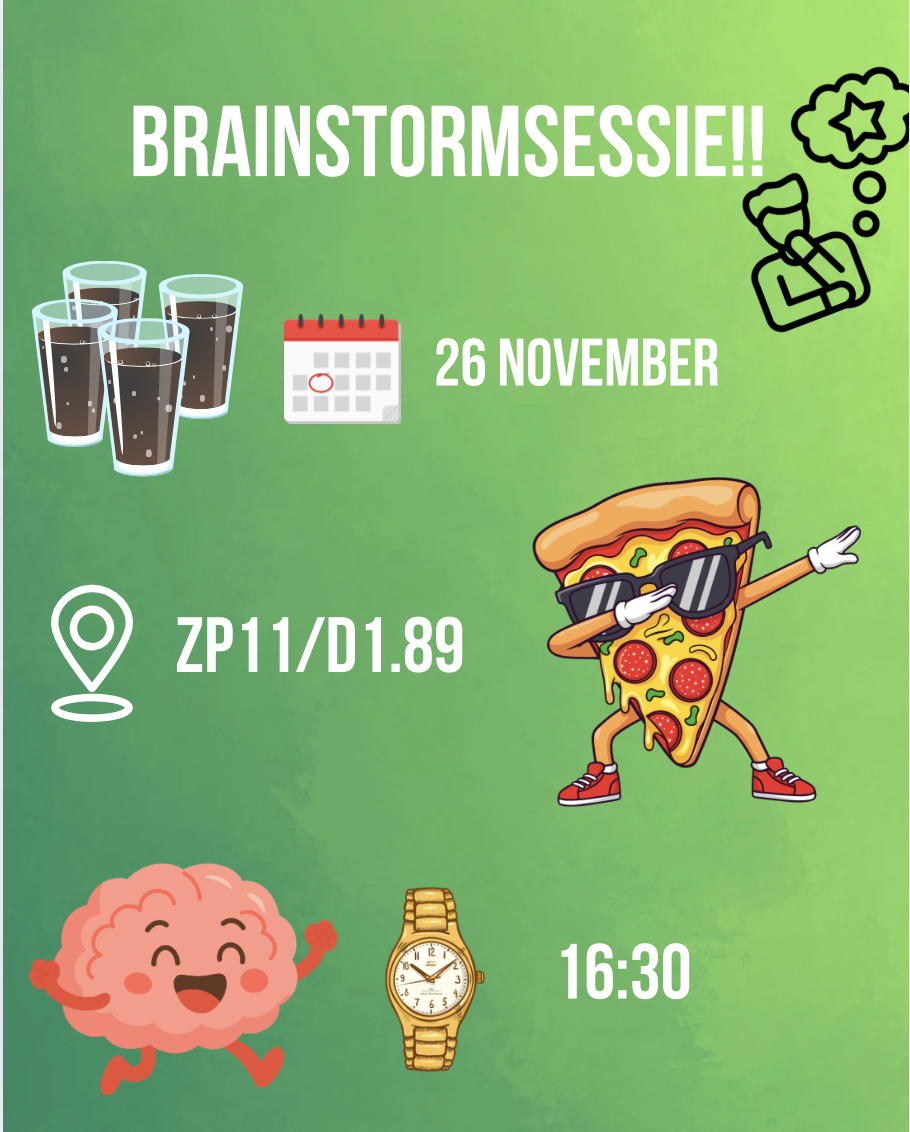 Brainstormen met Pizza