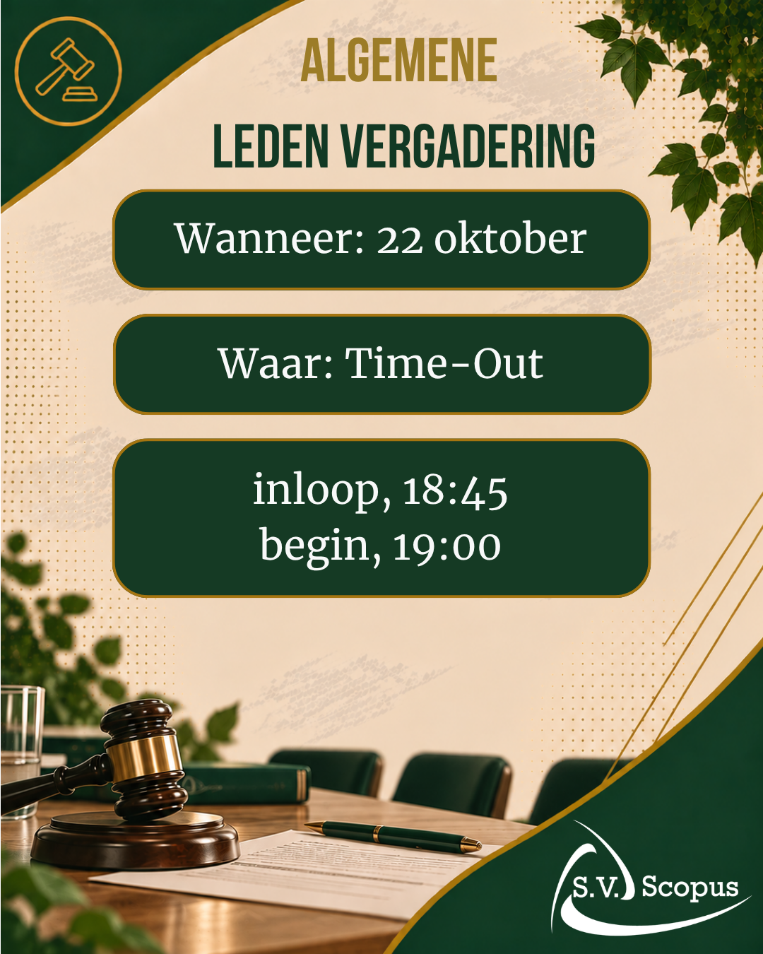 Algemene leden vergadering