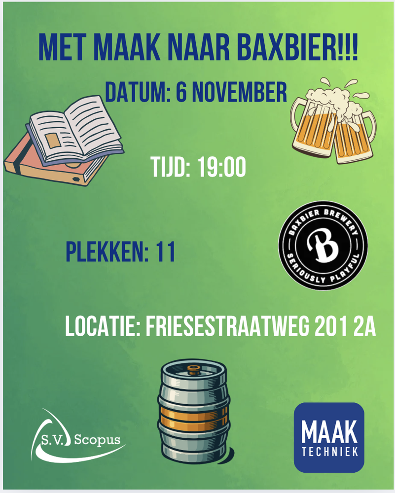 Met MAAK naar Baxbier!